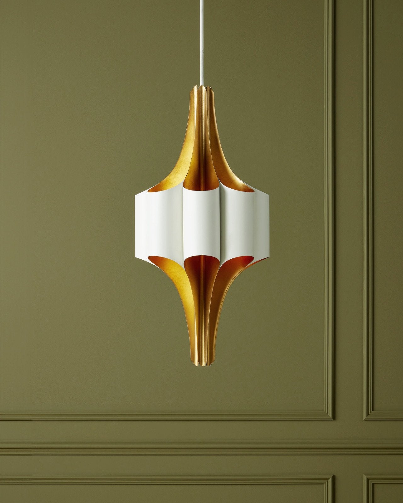 Concordia White & Gold Chandelier